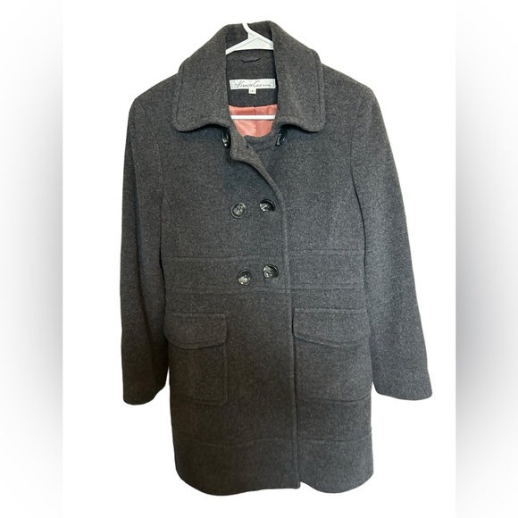 KENNETH COLE REACTION
GRAY WOOL BLEND COAT SIZE 6 - Picture 1 of 7